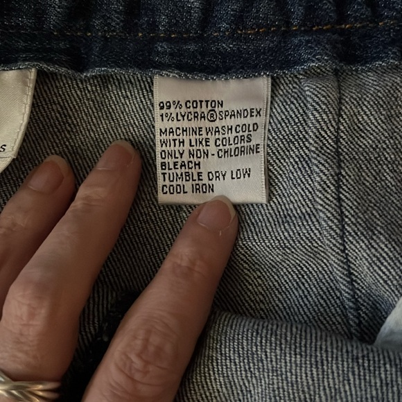 Talbots front slit size 6 denim skirt - Picture 11 of 11